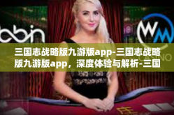 三国志战略版九游版app-三国志战略版九游版app，深度体验与解析-三国志战略版九游版app